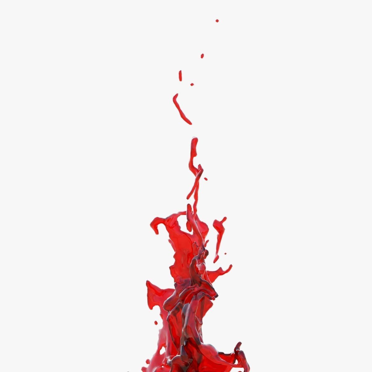 Animated Blood Splash SlowMo 5 vol 2 3D model_3