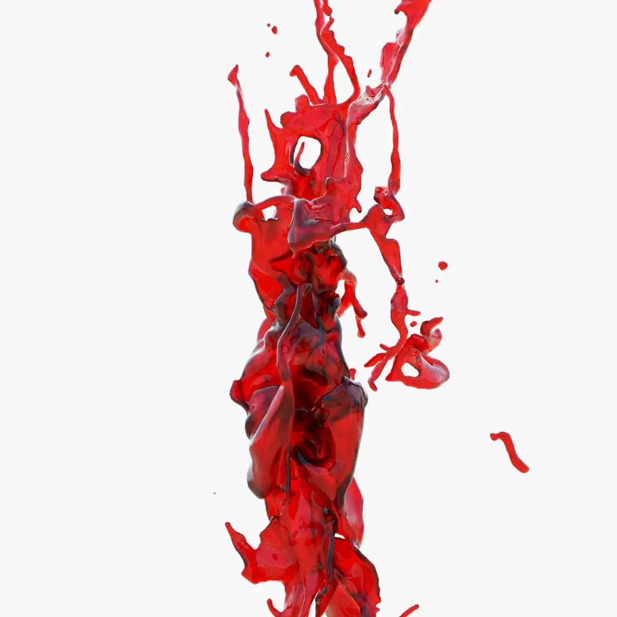 Animated Blood Splash SlowMo 4 vol 2 3D model_0
