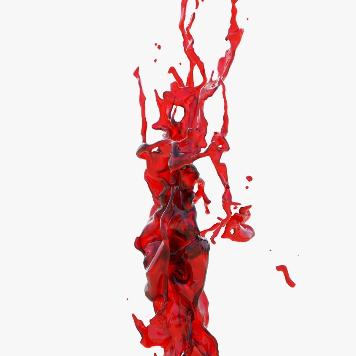 Animated Blood Splash SlowMo 4 vol 2 3D model_4