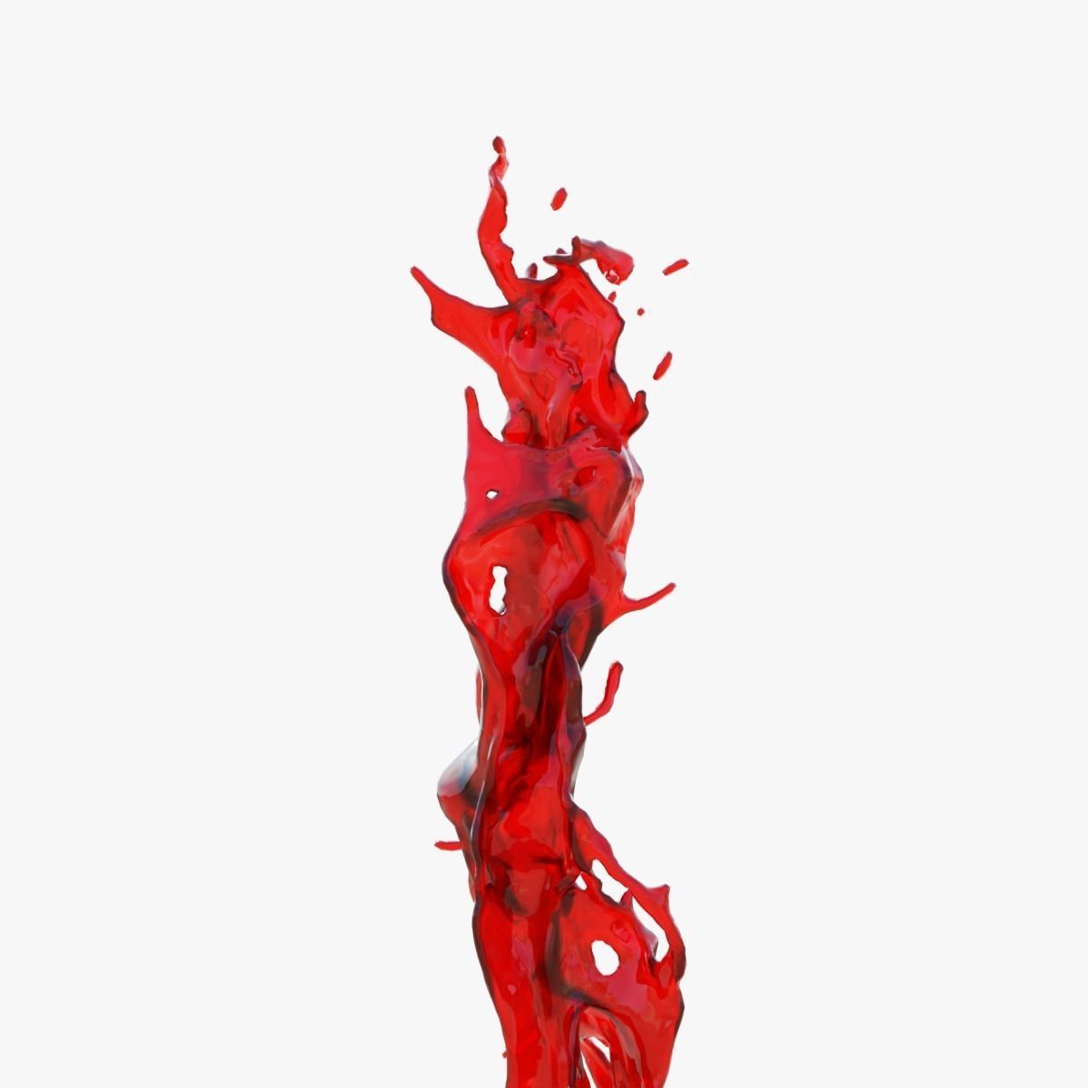 Animated Blood Splash SlowMo 3 vol 2 3D model_3