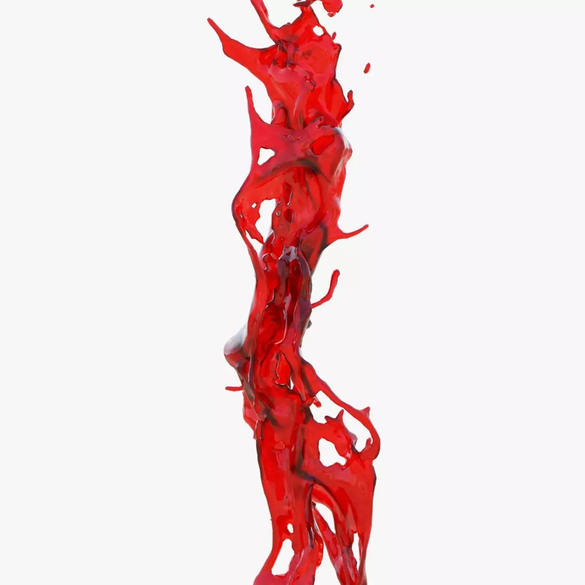 Animated Blood Splash SlowMo 3 vol 2 3D model_0