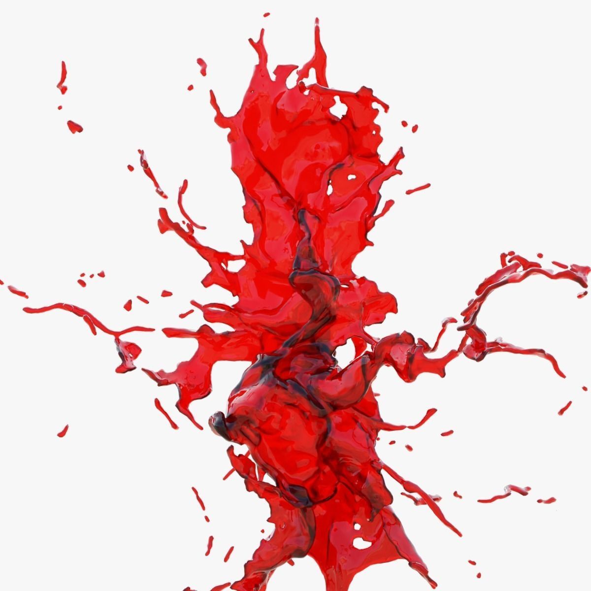 Animated Blood Splash SlowMo 20 vol 2 3D model_4