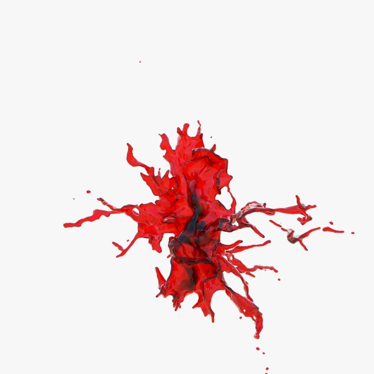 Animated Blood Splash SlowMo 20 vol 2 3D model_3