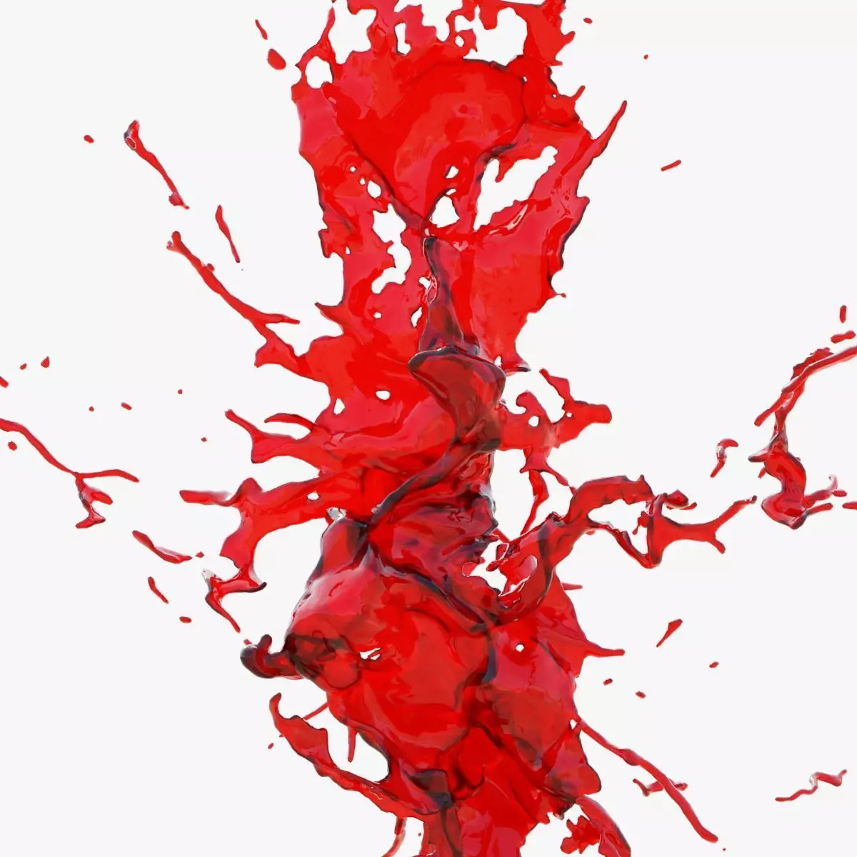 Animated Blood Splash SlowMo 20 vol 2 3D model_0