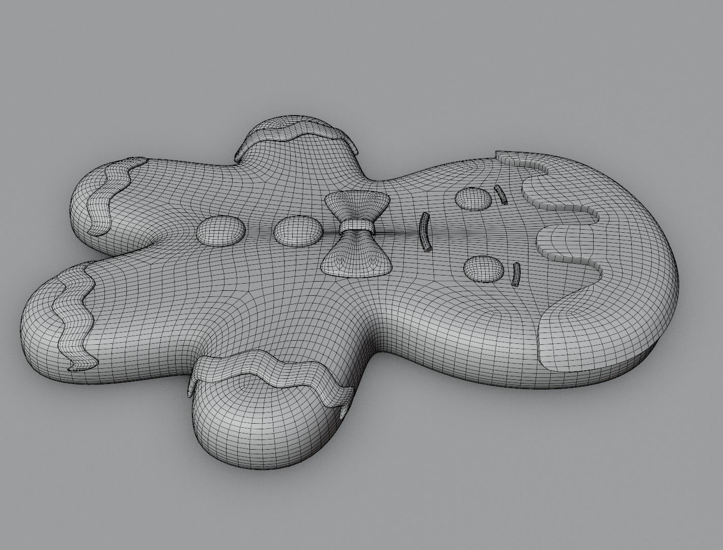 Gingerbread man 3D model for 3D print 3D print model_14