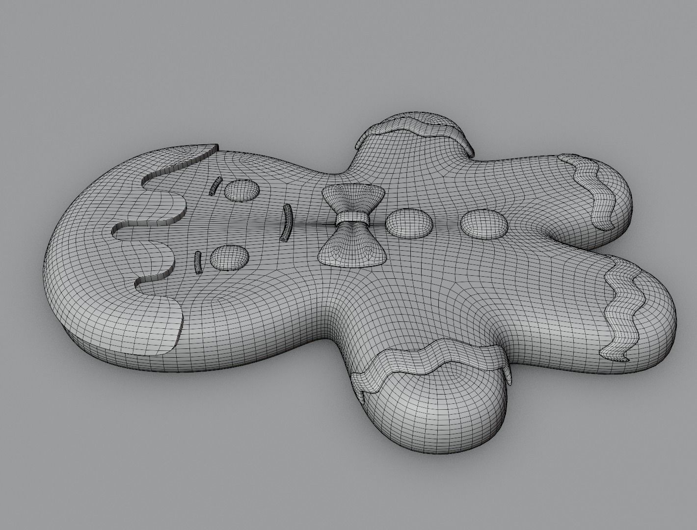 Gingerbread man 3D model for 3D print 3D print model_13