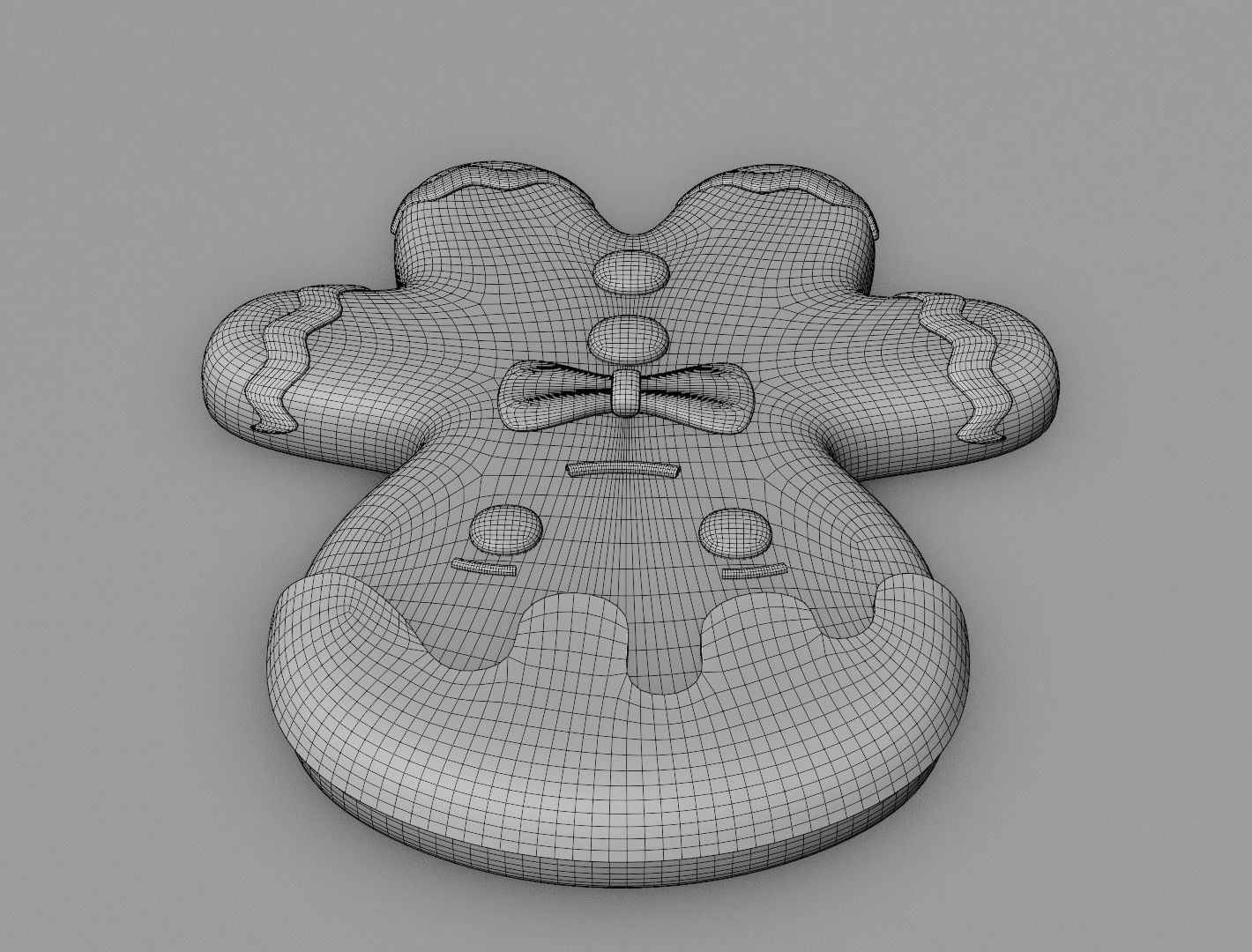 Gingerbread man 3D model for 3D print 3D print model_15