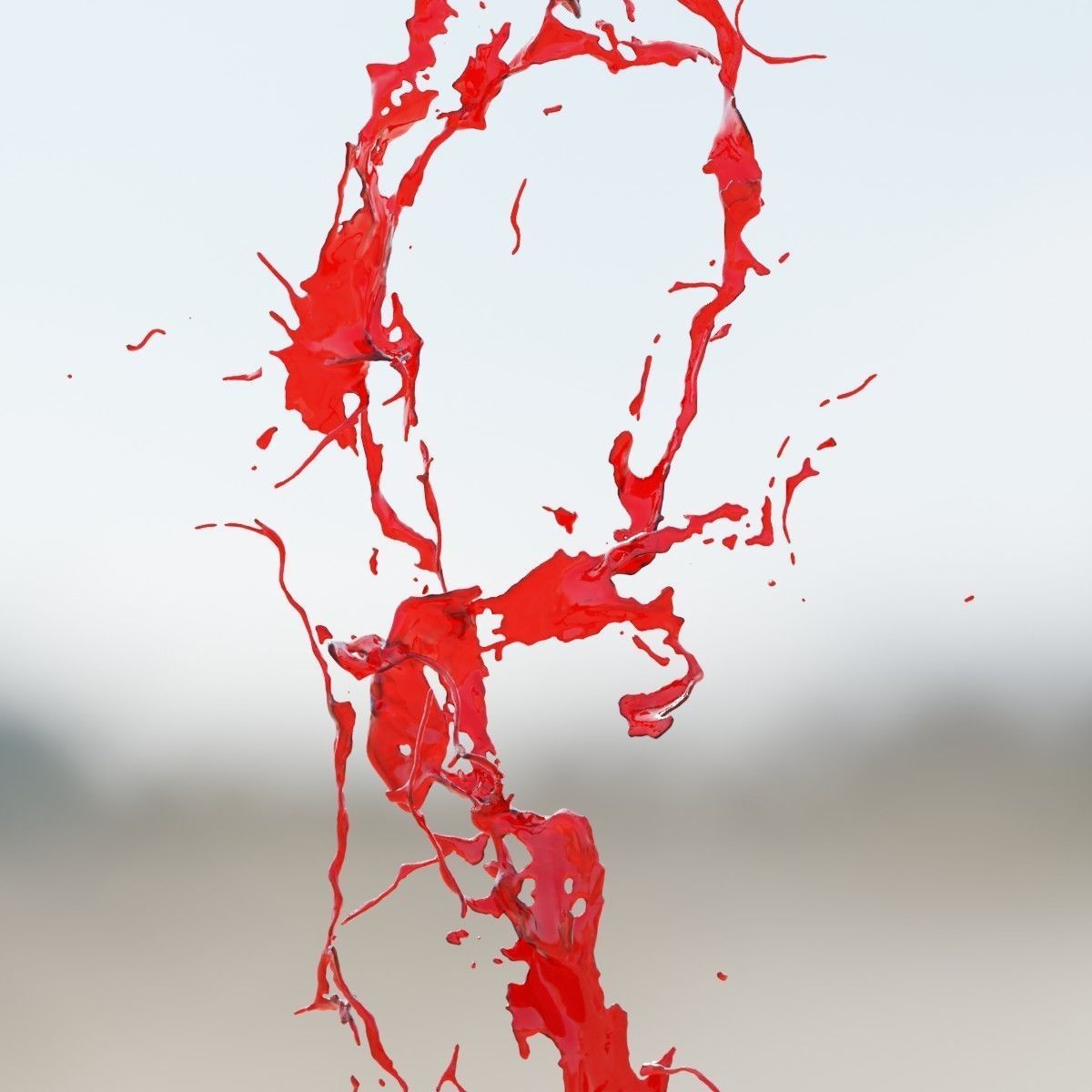 Animated Blood Splash SlowMo 19 vol 2 3D model_5