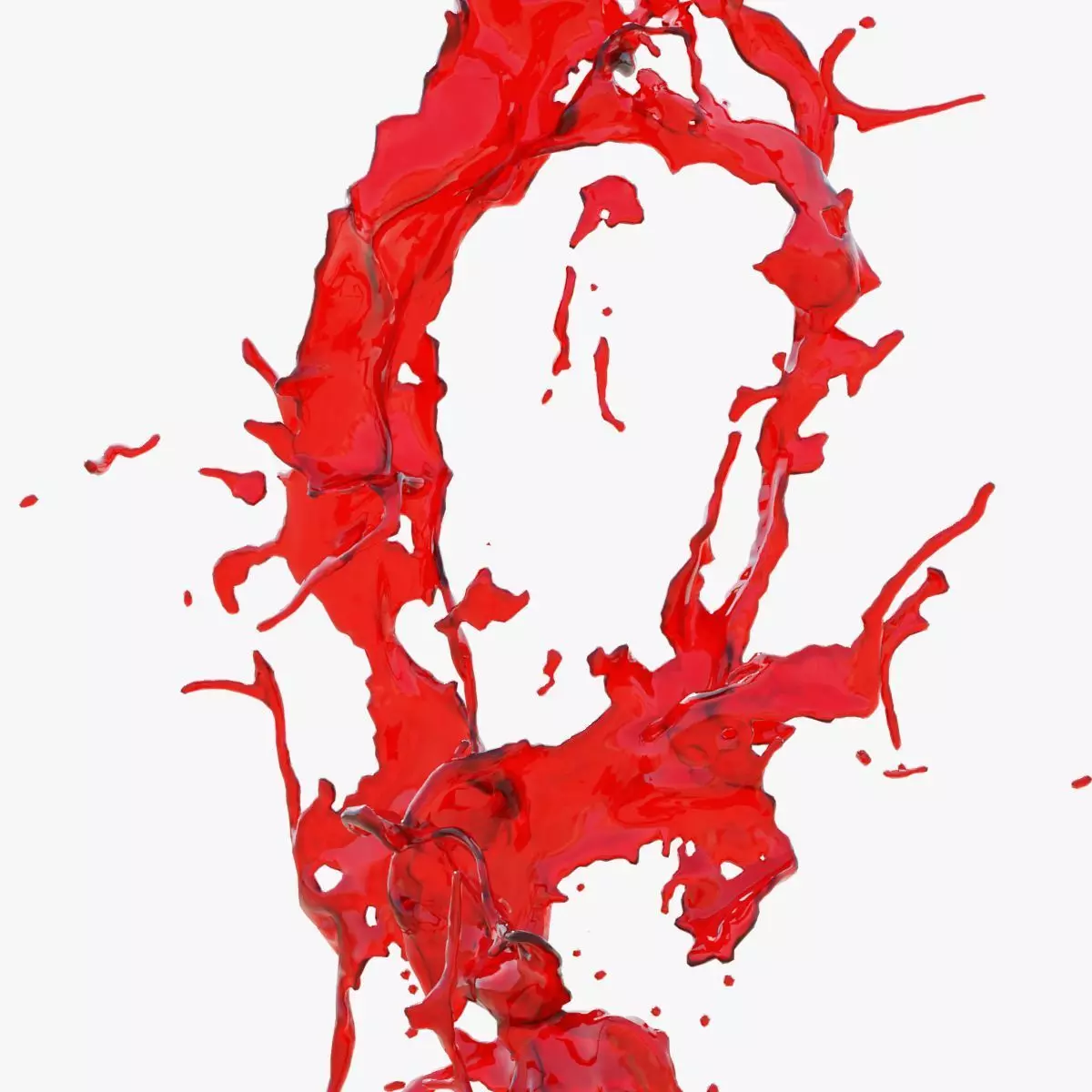 Animated Blood Splash SlowMo 19 vol 2 3D model_0