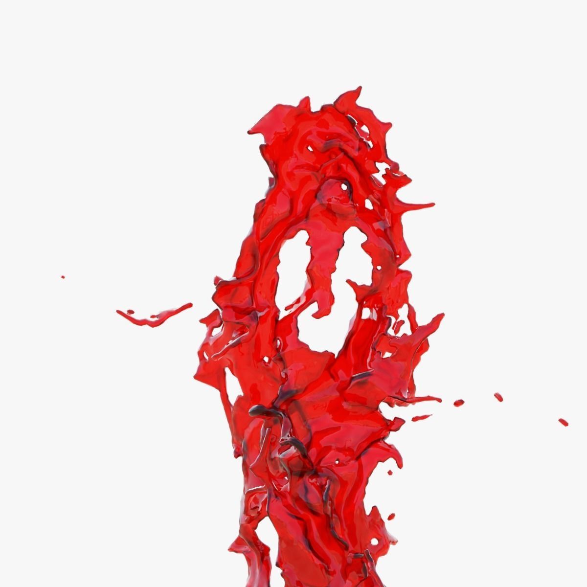 Animated Blood Splash SlowMo 19 vol 2 3D model_3