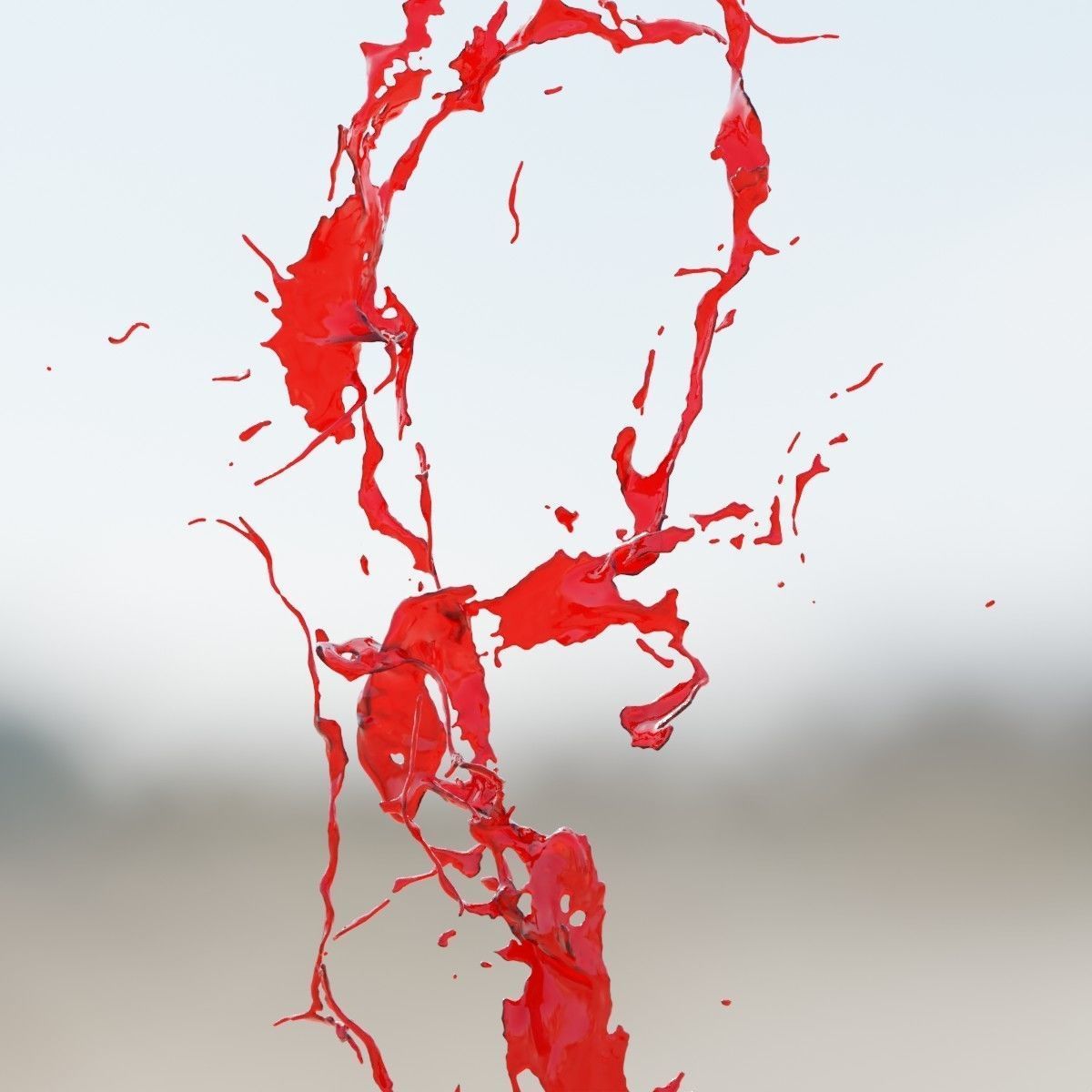Animated Blood Splash SlowMo 19 vol 2 3D model_6