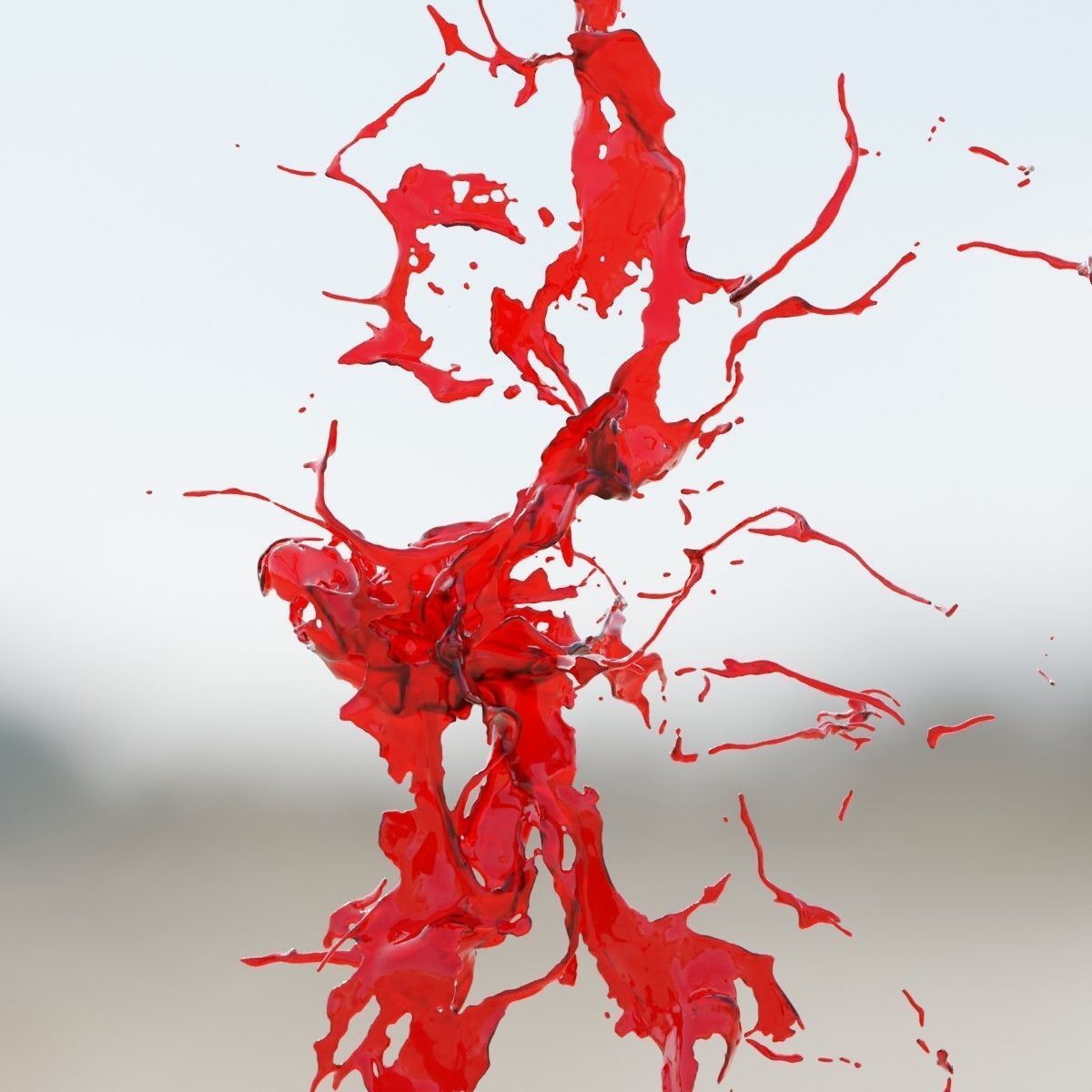 Animated Blood Splash SlowMo 18 vol 2 3D model_6