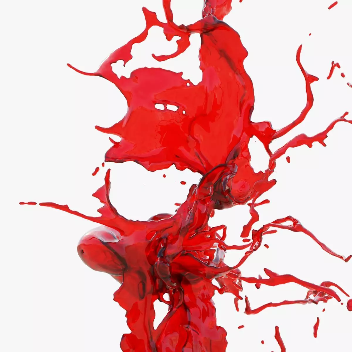 Animated Blood Splash SlowMo 18 vol 2 3D model_0