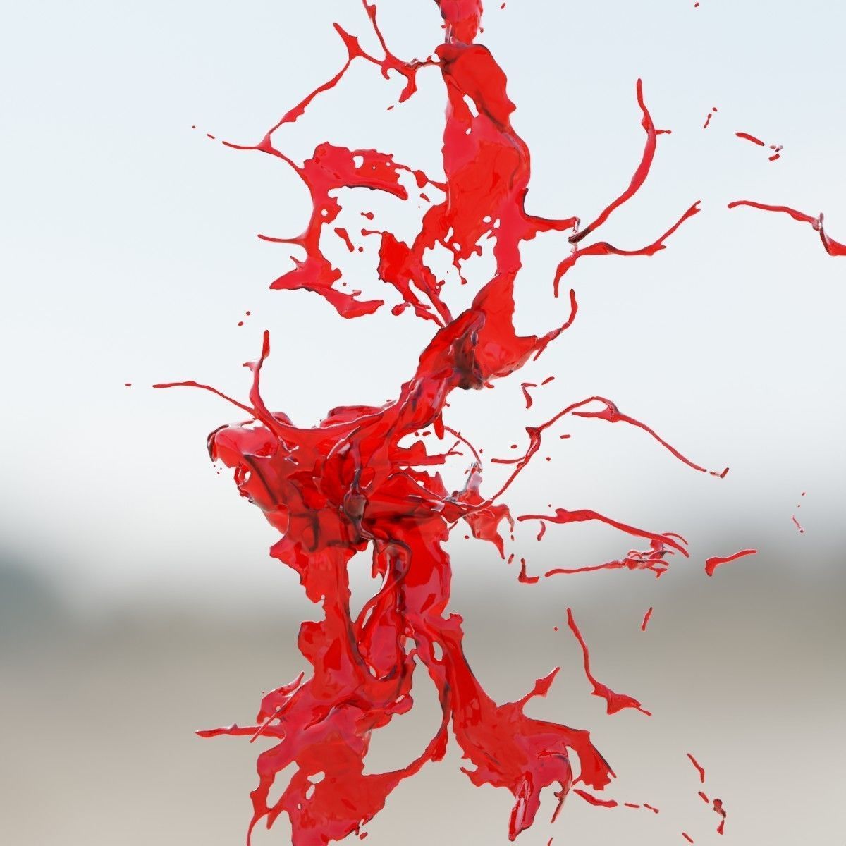 Animated Blood Splash SlowMo 18 vol 2 3D model_5