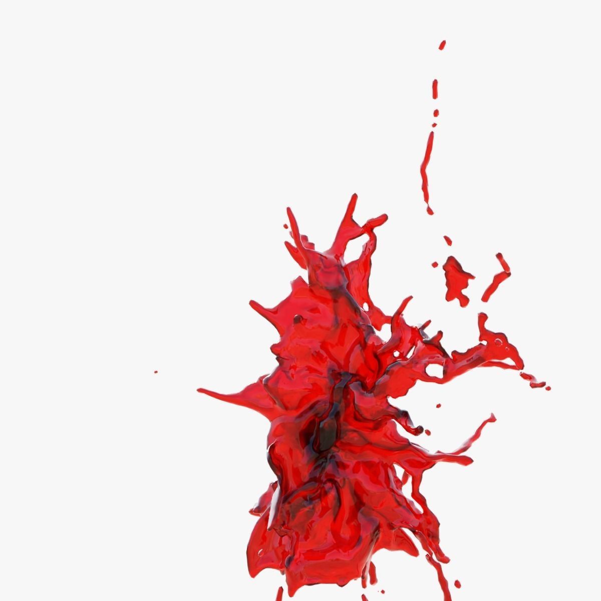Animated Blood Splash SlowMo 18 vol 2 3D model_3