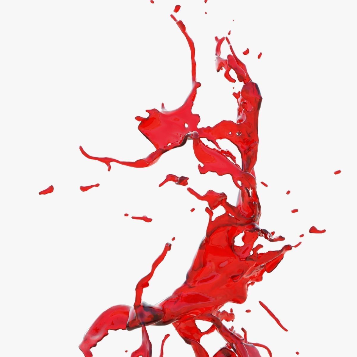 Animated Blood Splash SlowMo 17 vol 2 3D model_3
