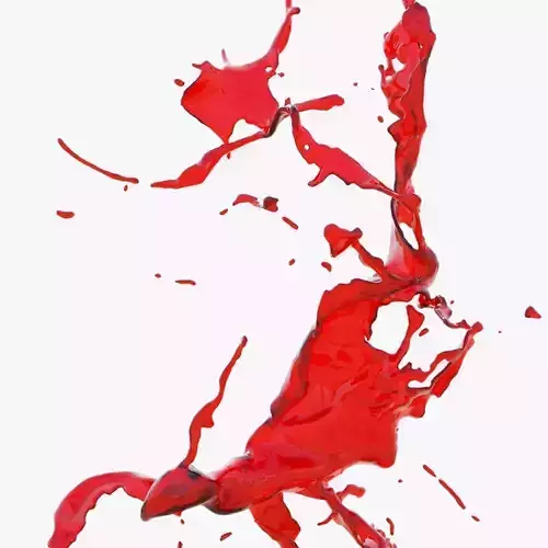 Animated Blood Splash SlowMo 17 vol 2 3D model