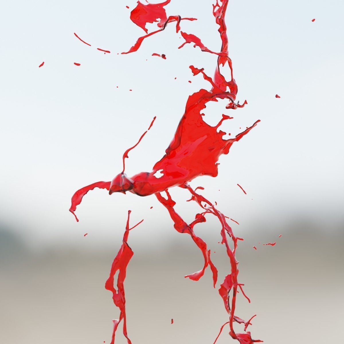 Animated Blood Splash SlowMo 17 vol 2 3D model_5
