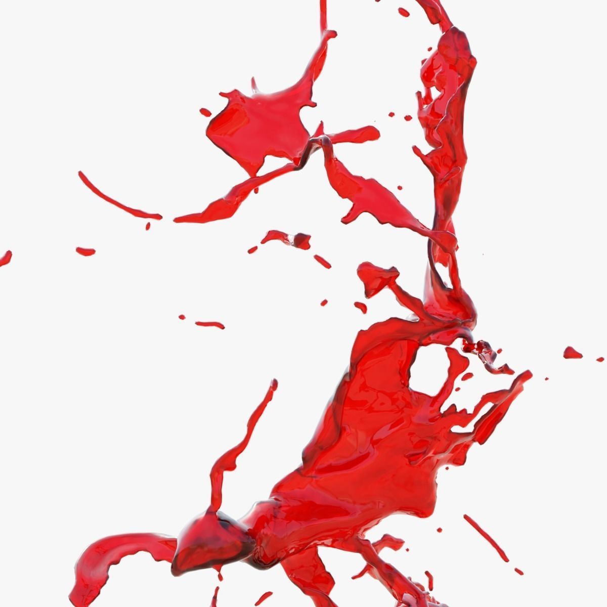 Animated Blood Splash SlowMo 17 vol 2 3D model_4