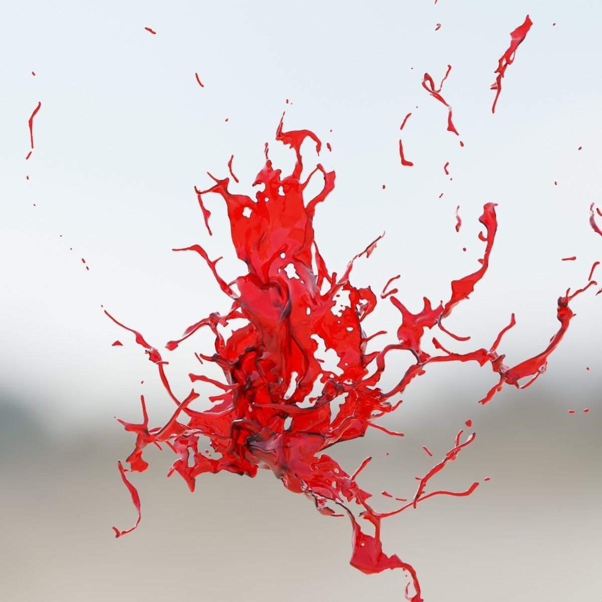 Animated Blood Splash SlowMo 16 vol 2 3D model_6