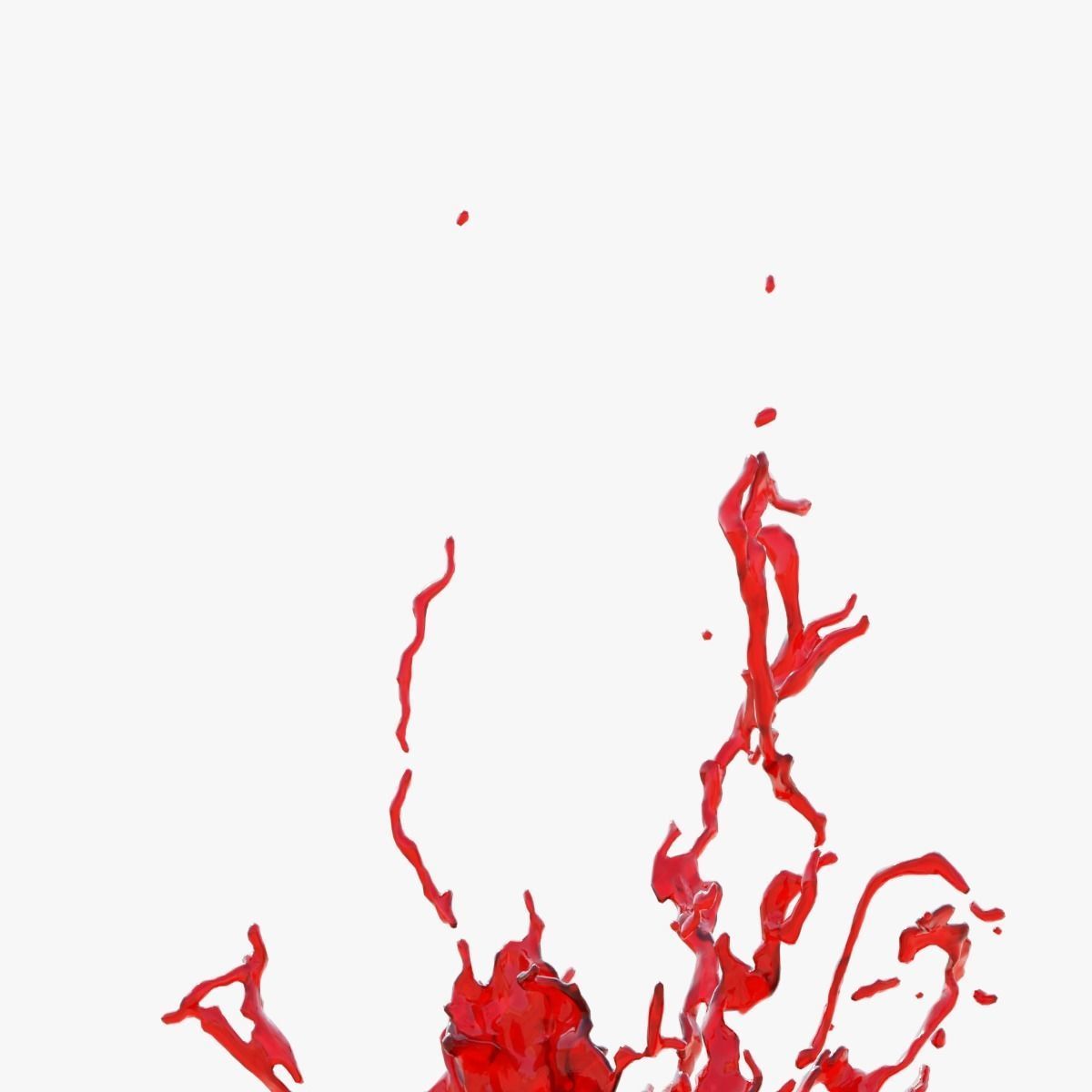 Animated Blood Splash SlowMo 16 vol 2 3D model_2
