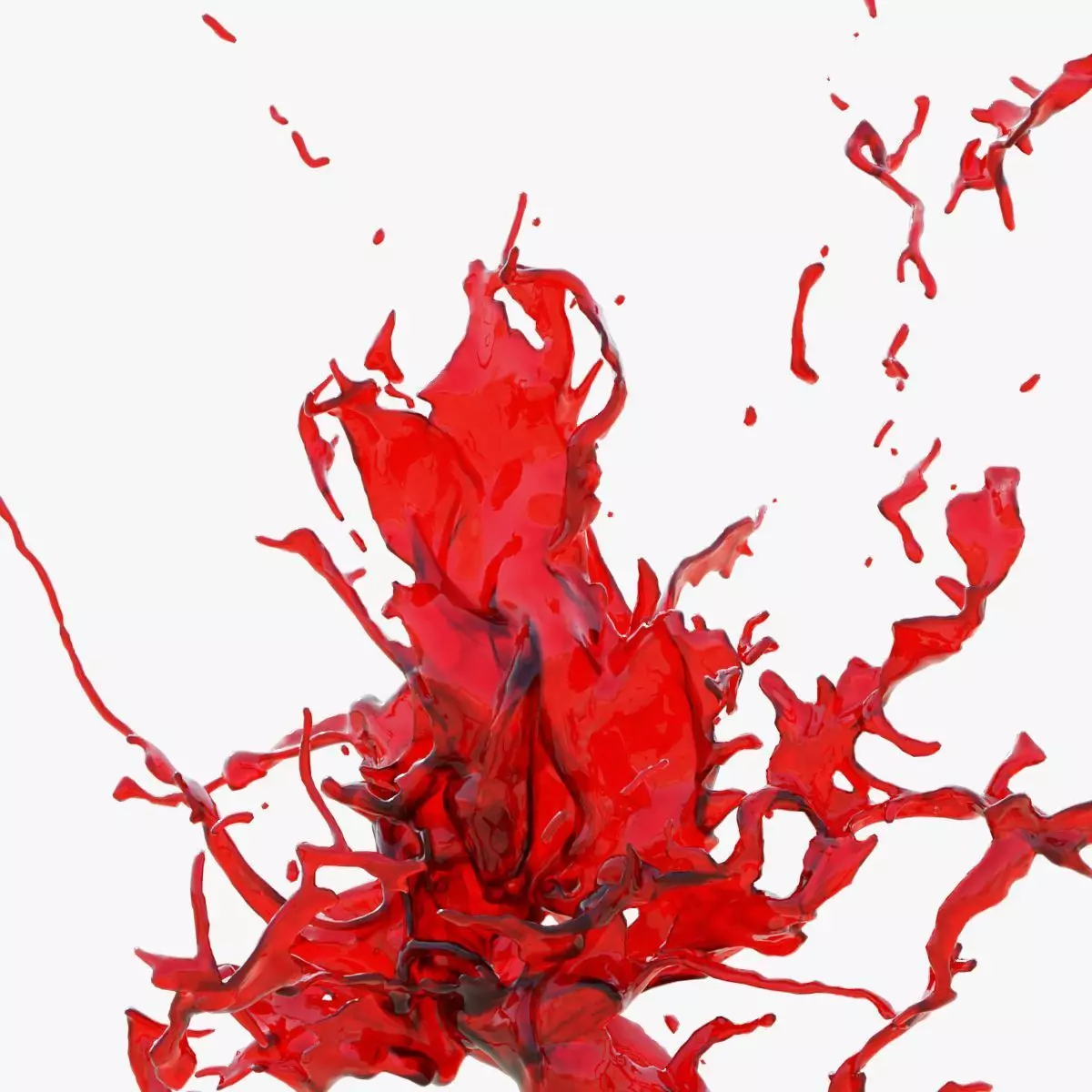 Animated Blood Splash SlowMo 16 vol 2 3D model_0