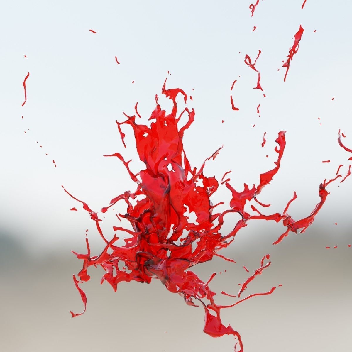 Animated Blood Splash SlowMo 16 vol 2 3D model_5