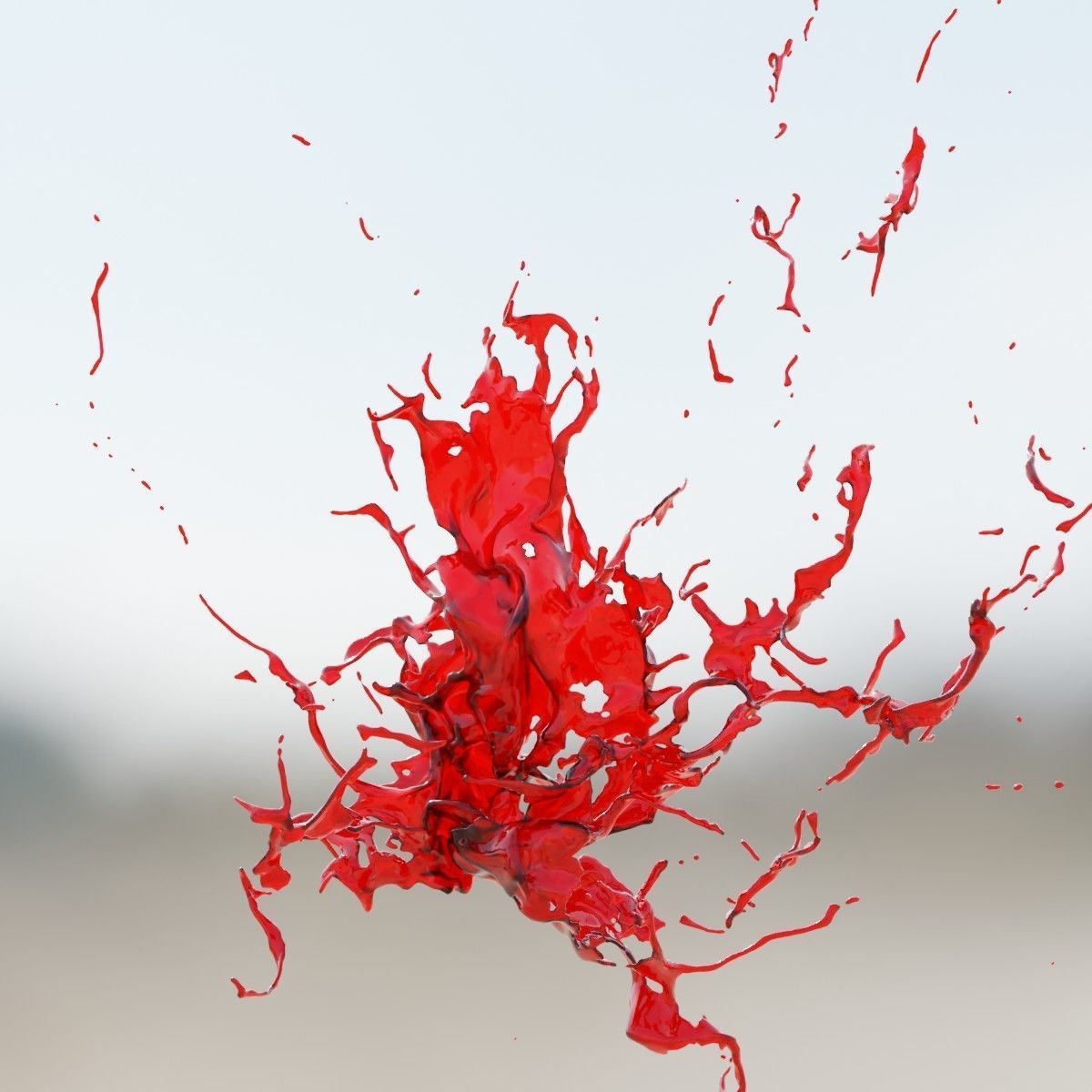 Animated Blood Splash SlowMo 16 vol 2 3D model_4
