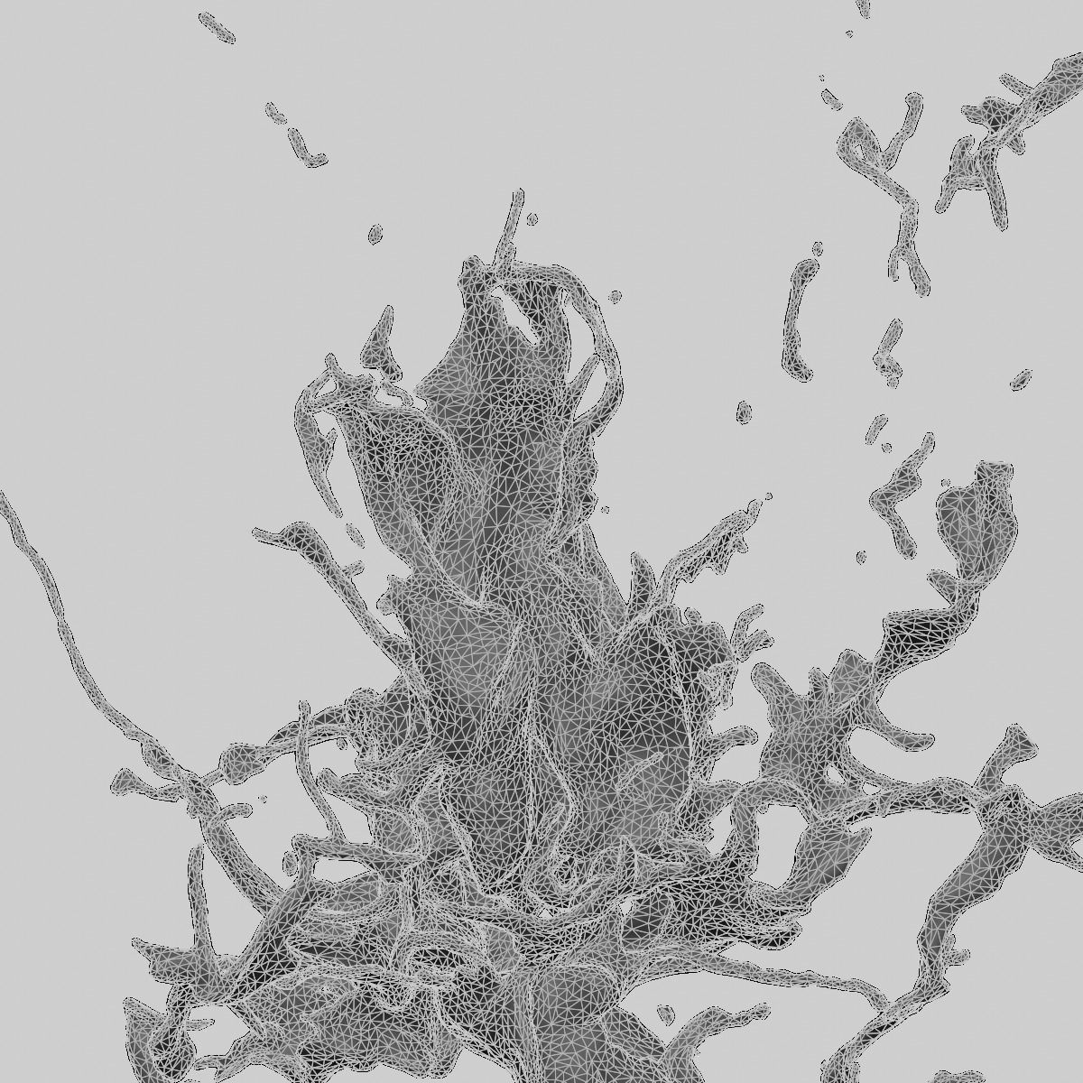 Animated Blood Splash SlowMo 16 vol 2 3D model_8