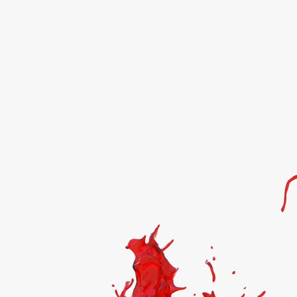 Animated Blood Splash SlowMo 15 vol 2 3D model_2