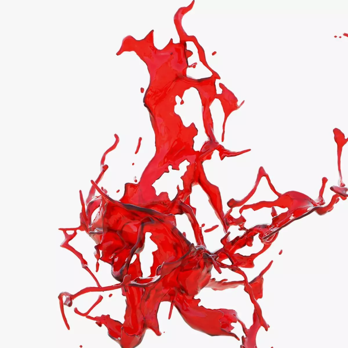 Animated Blood Splash SlowMo 15 vol 2 3D model_0