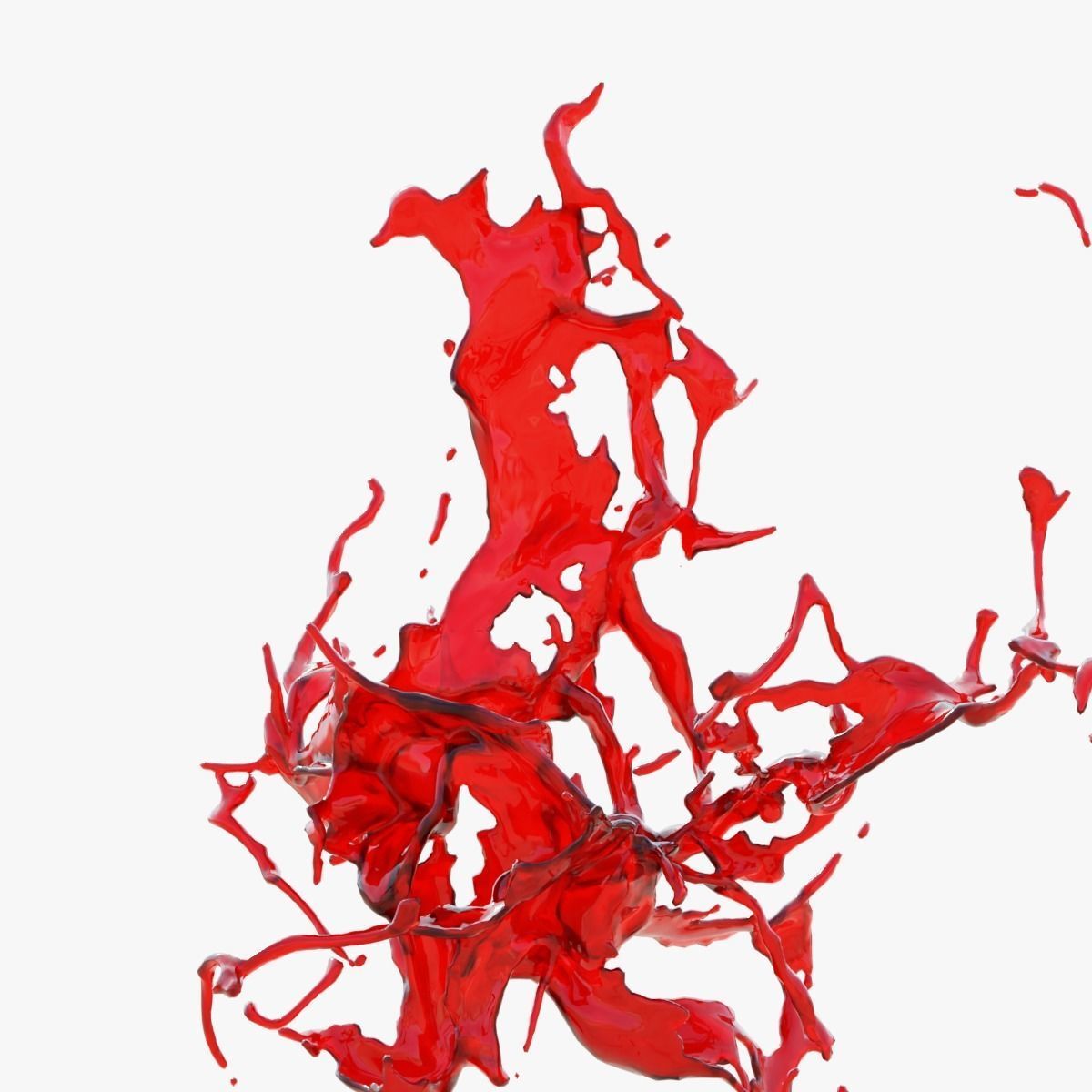 Animated Blood Splash SlowMo 15 vol 2 3D model_4
