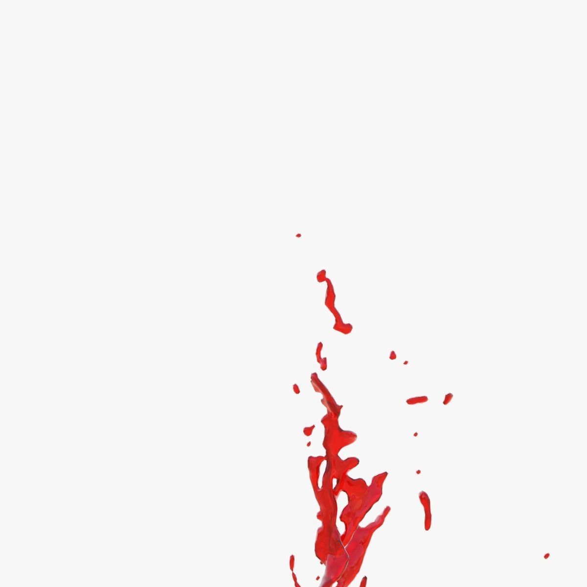 Animated Blood Splash SlowMo 14 vol 2 3D model_2