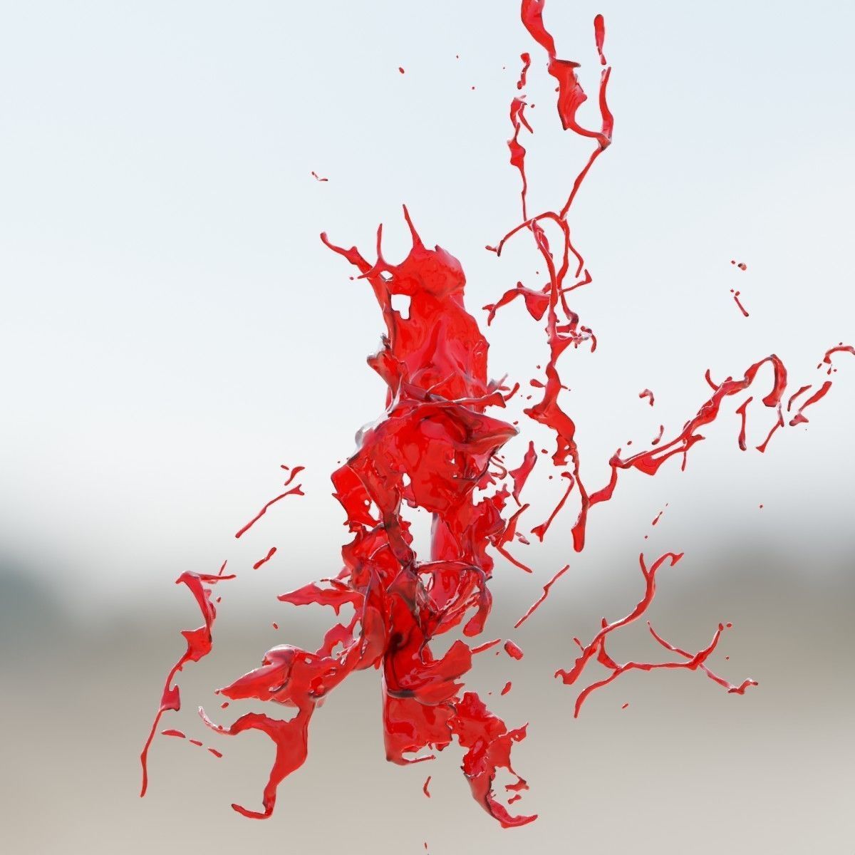 Animated Blood Splash SlowMo 14 vol 2 3D model_6
