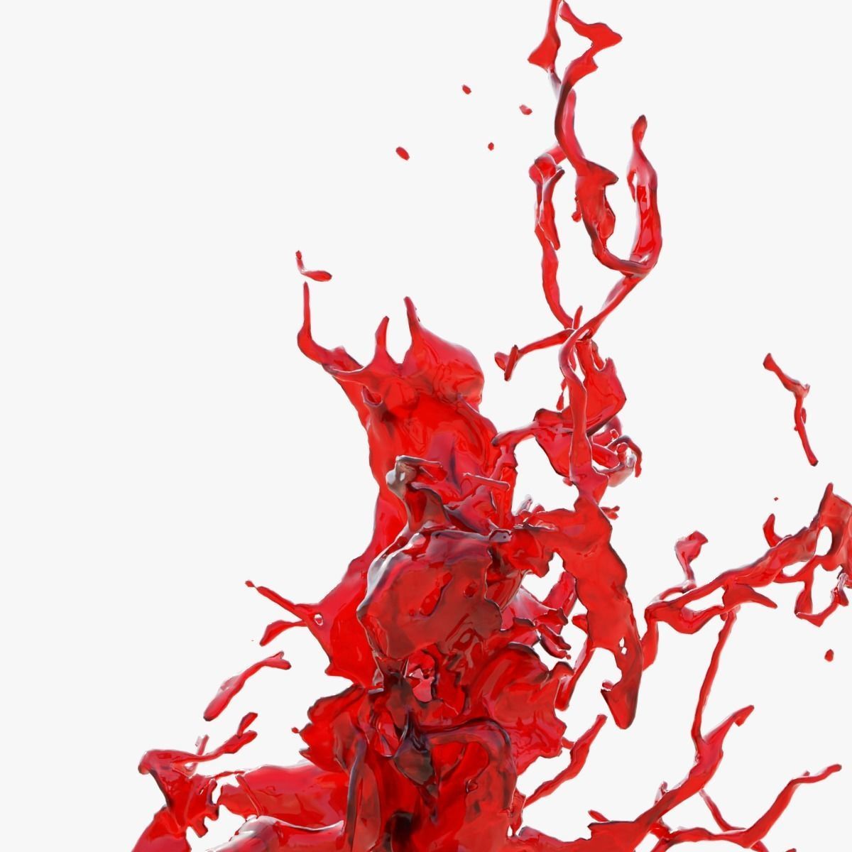 Animated Blood Splash SlowMo 14 vol 2 3D model_4