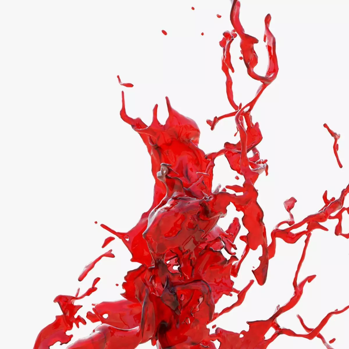 Animated Blood Splash SlowMo 14 vol 2 3D model_0