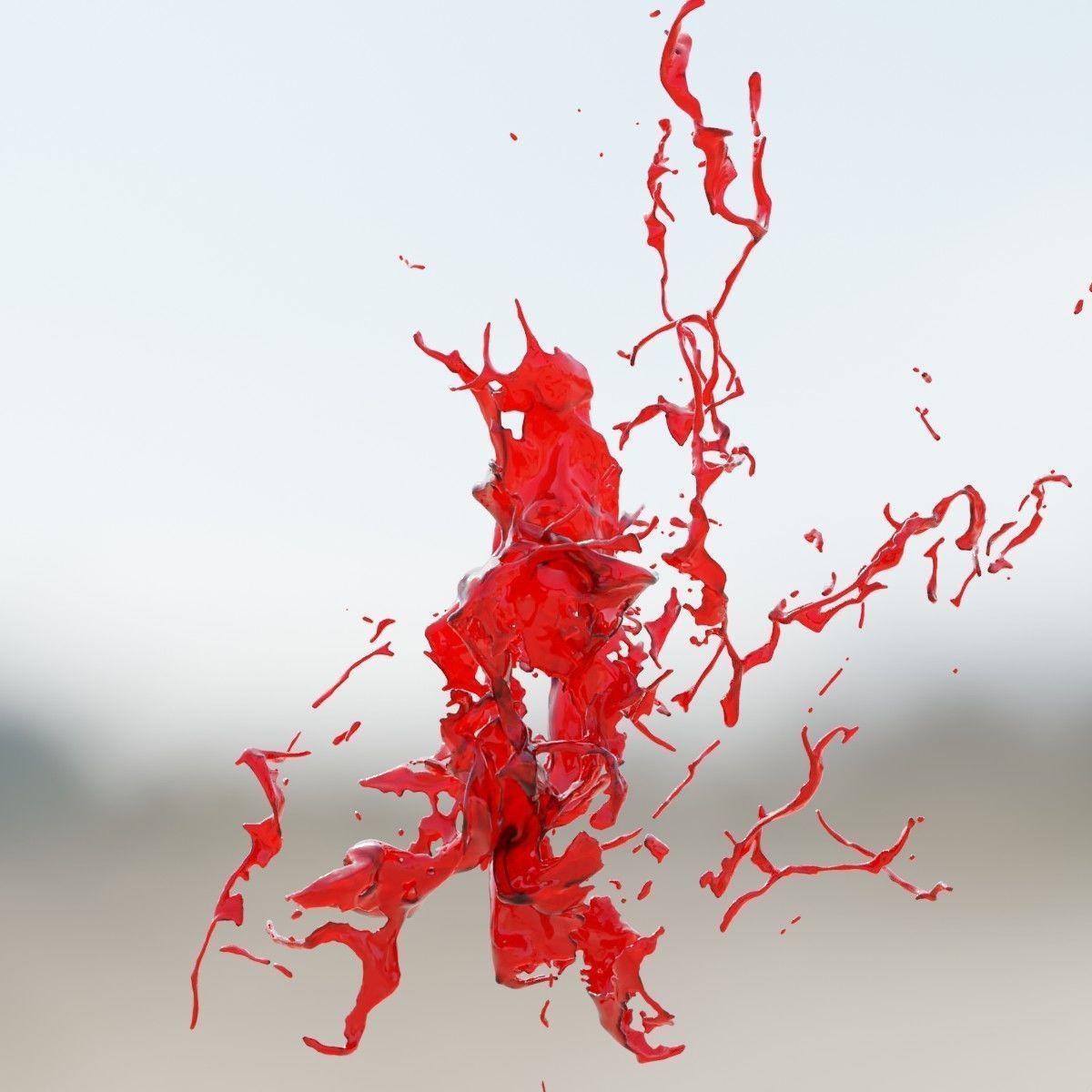 Animated Blood Splash SlowMo 14 vol 2 3D model_5