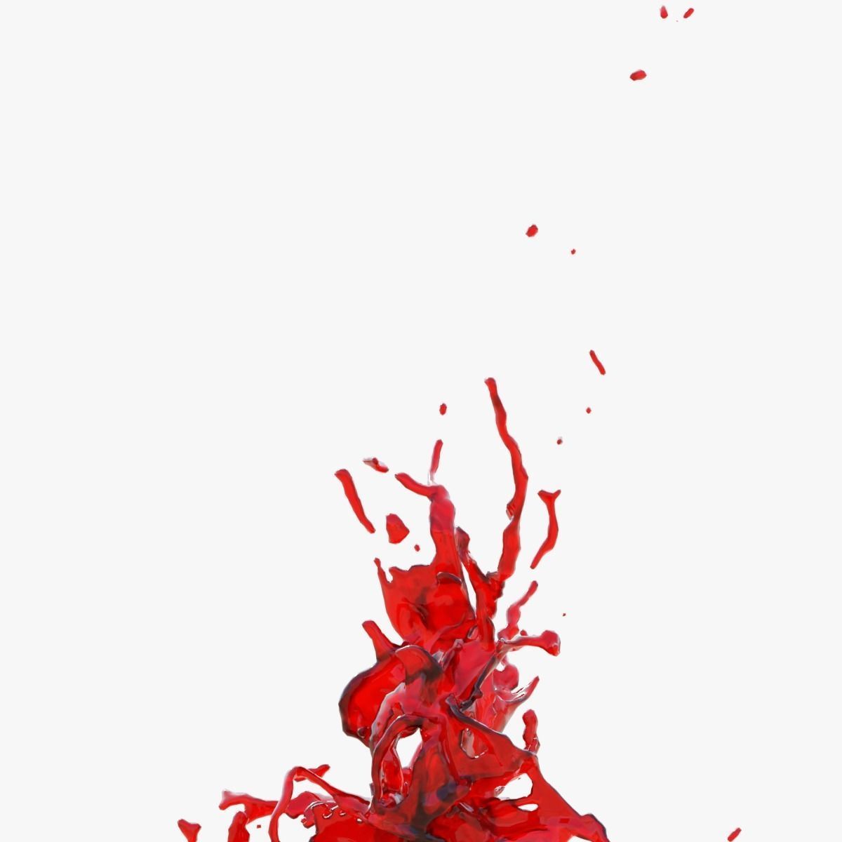Animated Blood Splash SlowMo 13 vol 2 3D model_3