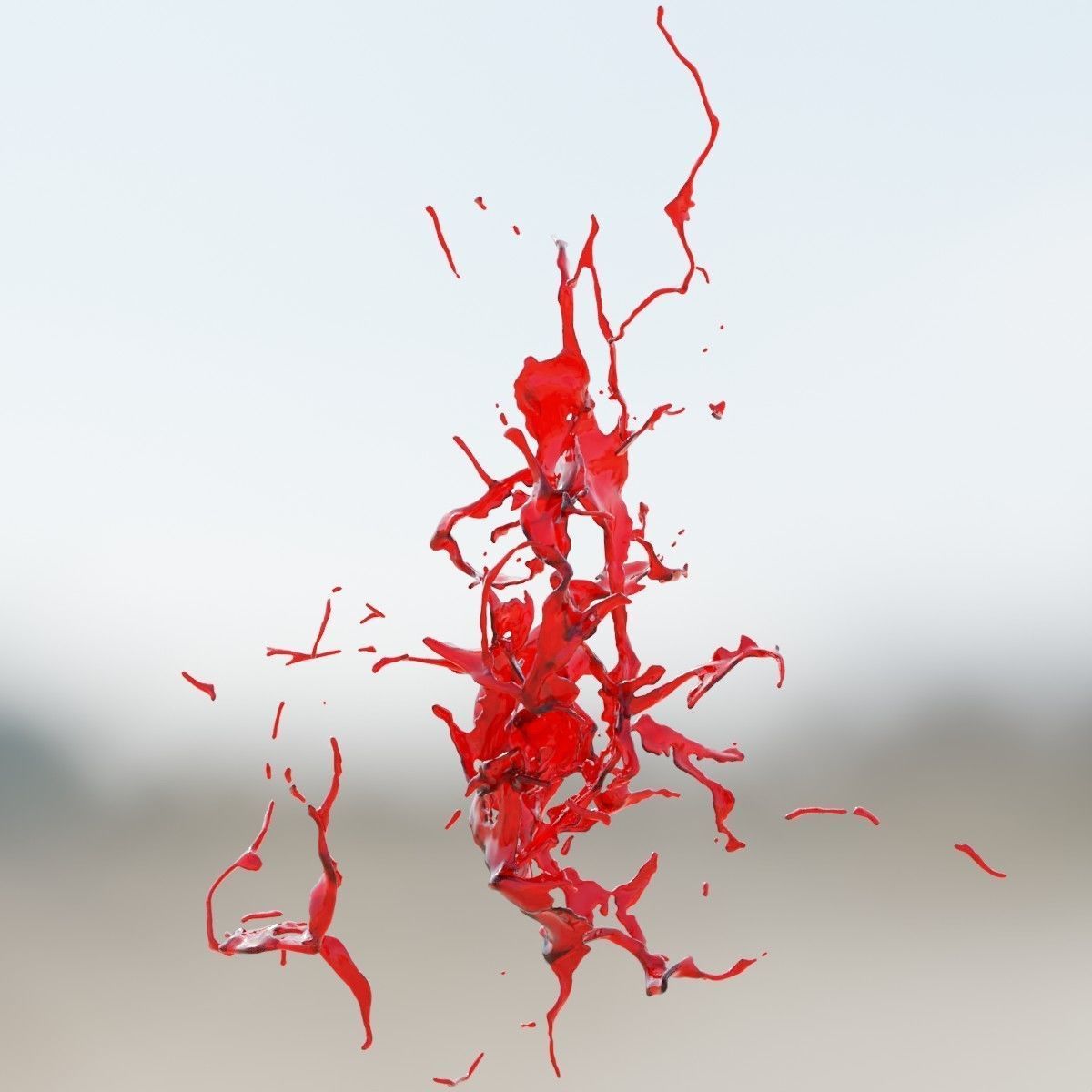 Animated Blood Splash SlowMo 13 vol 2 3D model_5