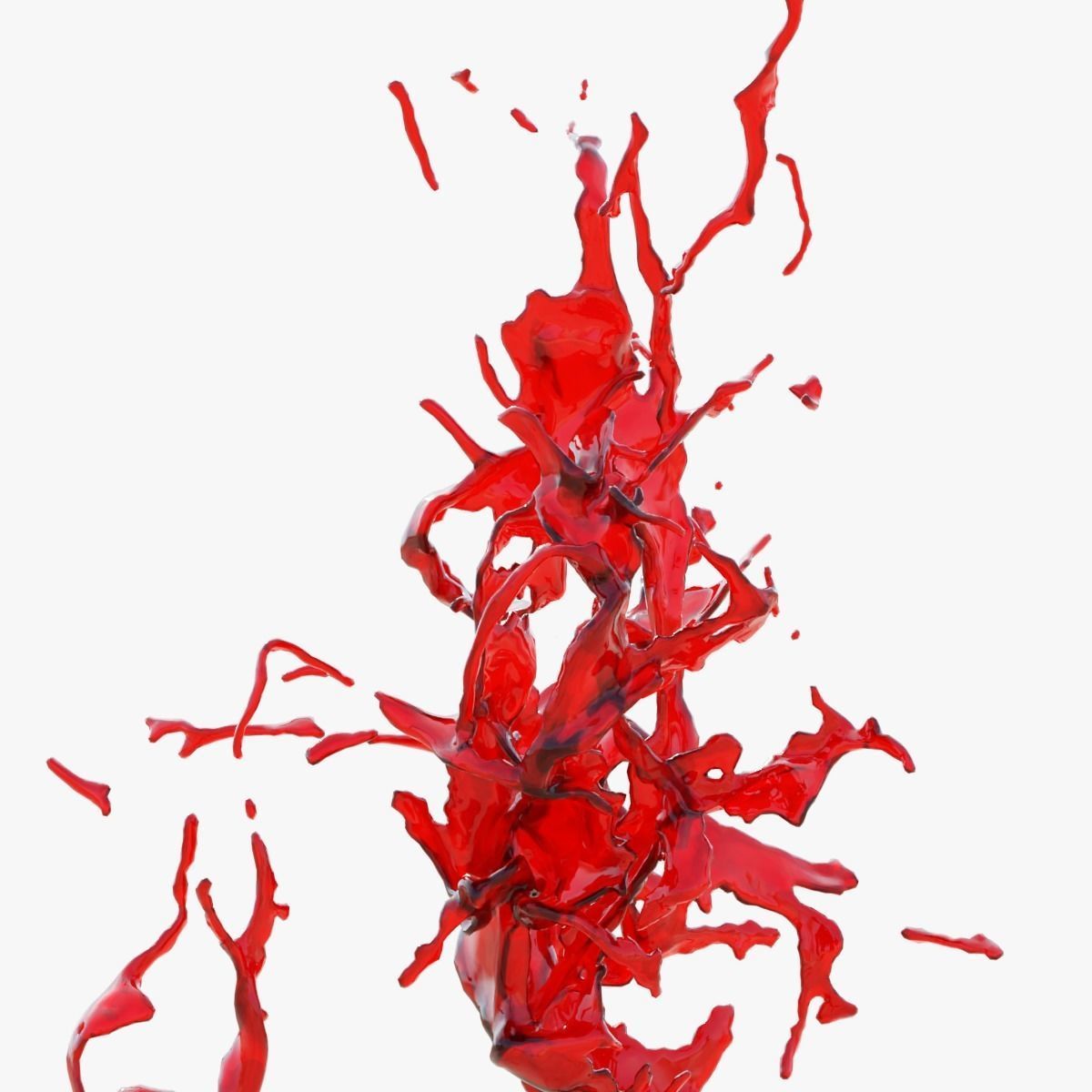Animated Blood Splash SlowMo 13 vol 2 3D model_4