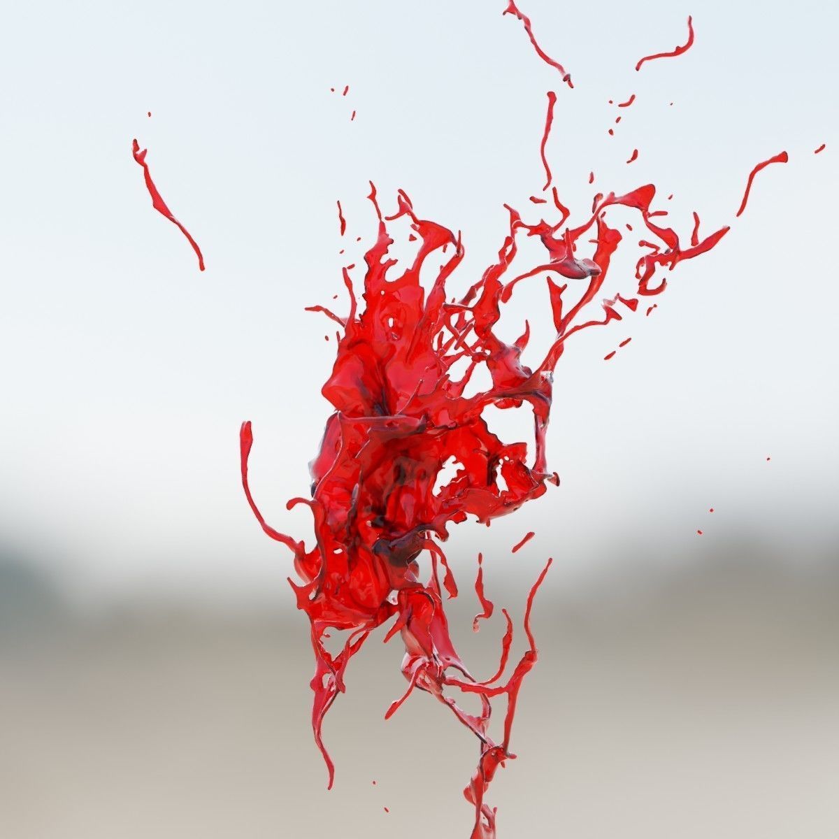 Animated Blood Splash SlowMo 12 vol 2 3D model_5