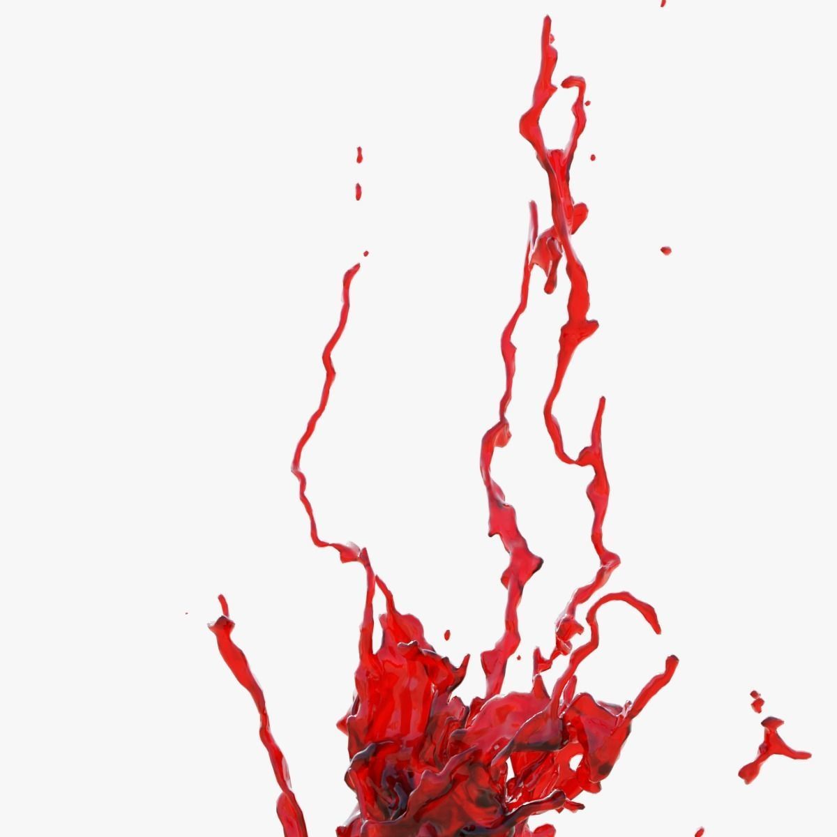 Animated Blood Splash SlowMo 12 vol 2 3D model_3