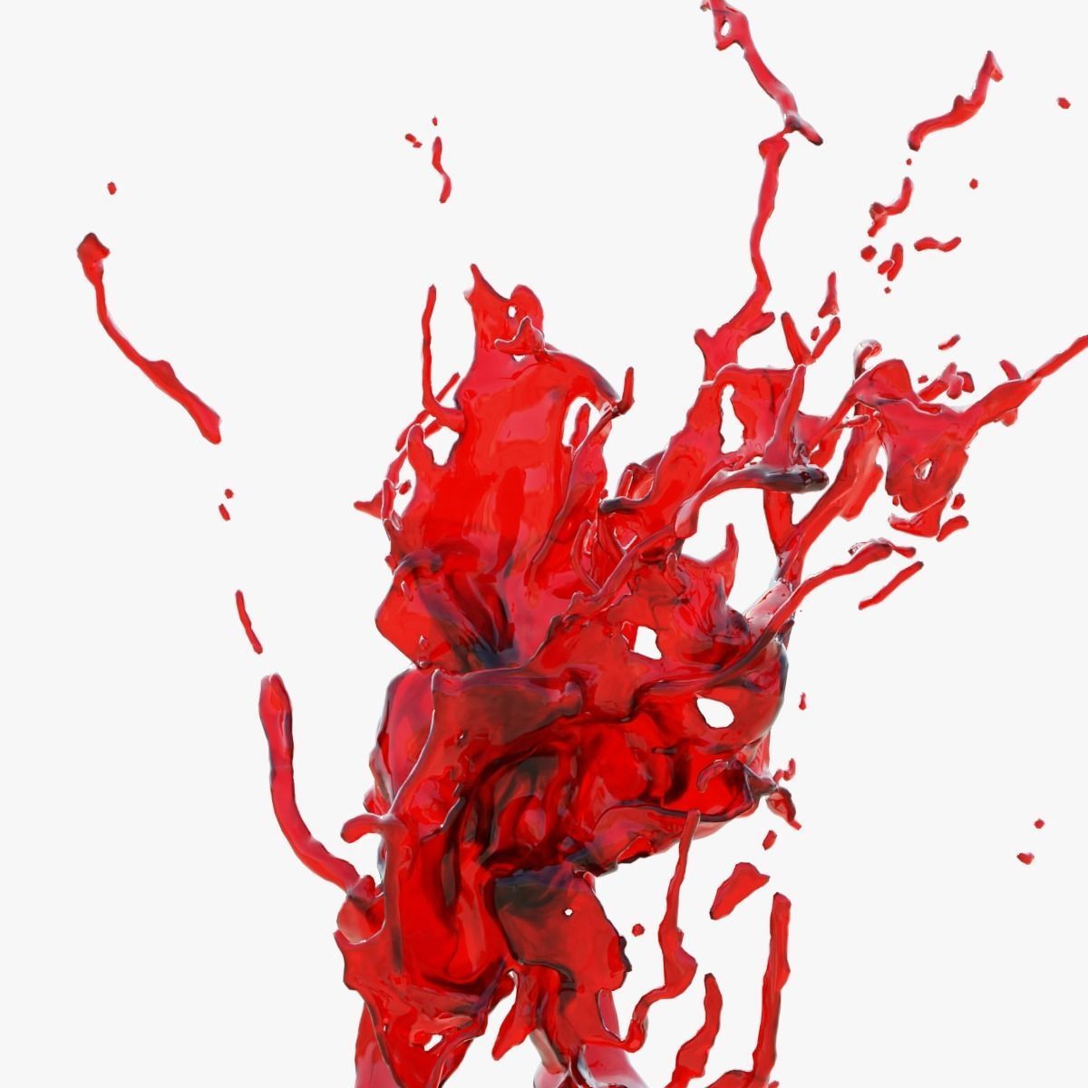 Animated Blood Splash SlowMo 12 vol 2 3D model_4