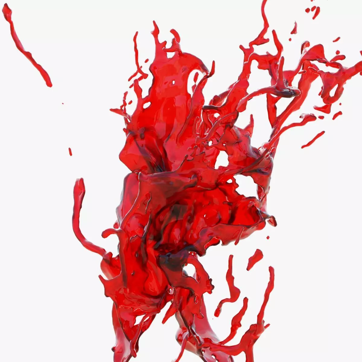 Animated Blood Splash SlowMo 12 vol 2 3D model_0