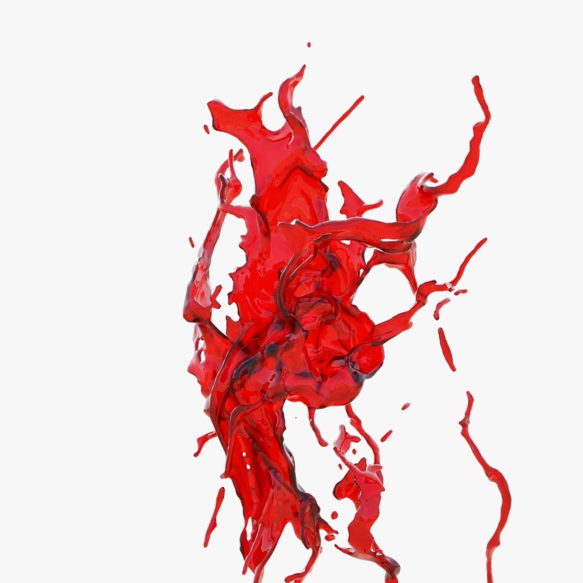 Animated Blood Splash SlowMo 11 vol 2 3D model_4