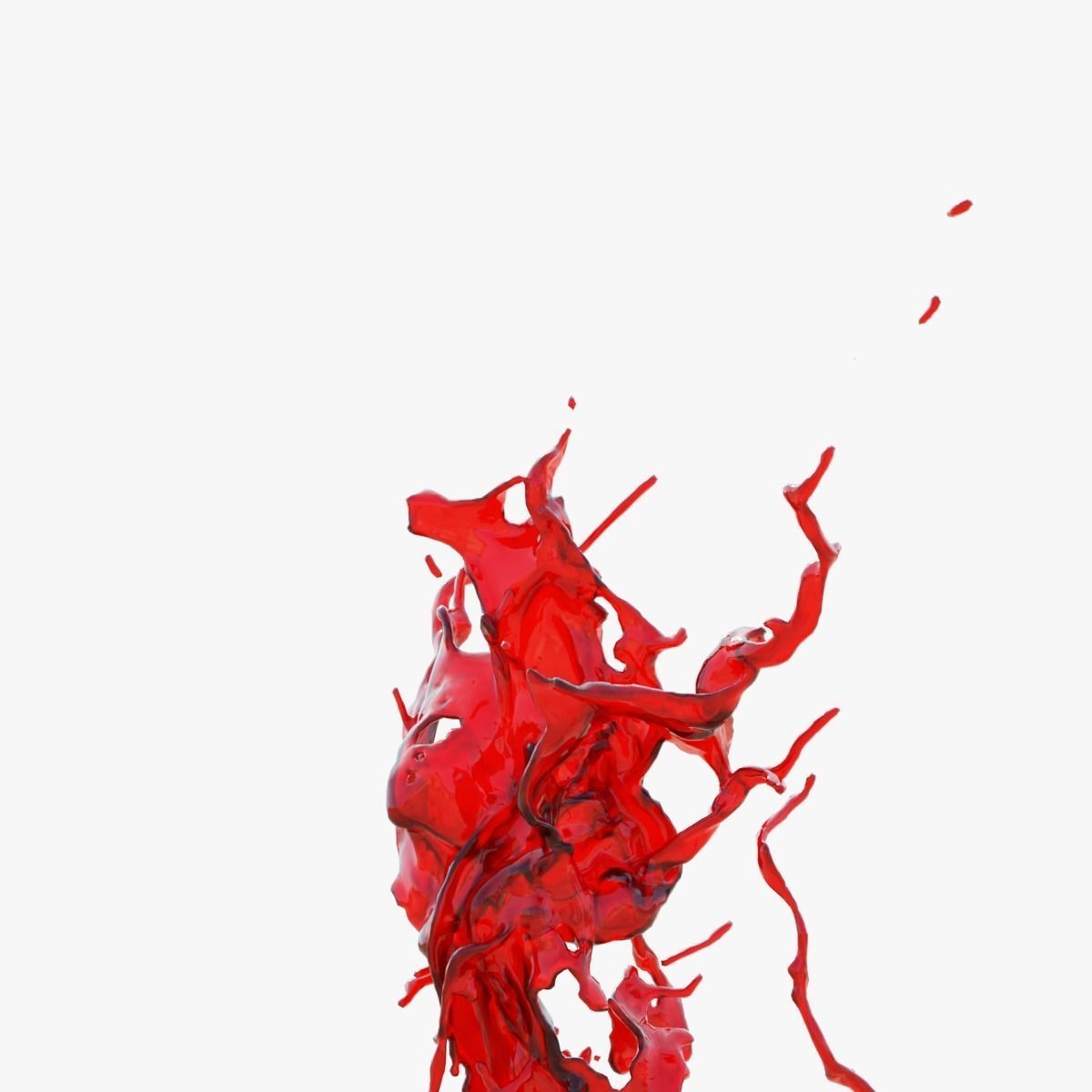 Animated Blood Splash SlowMo 11 vol 2 3D model_3