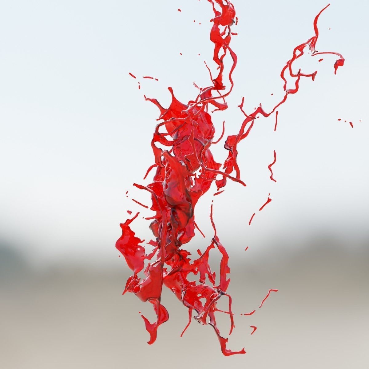 Animated Blood Splash SlowMo 10 vol 2 3D model_5