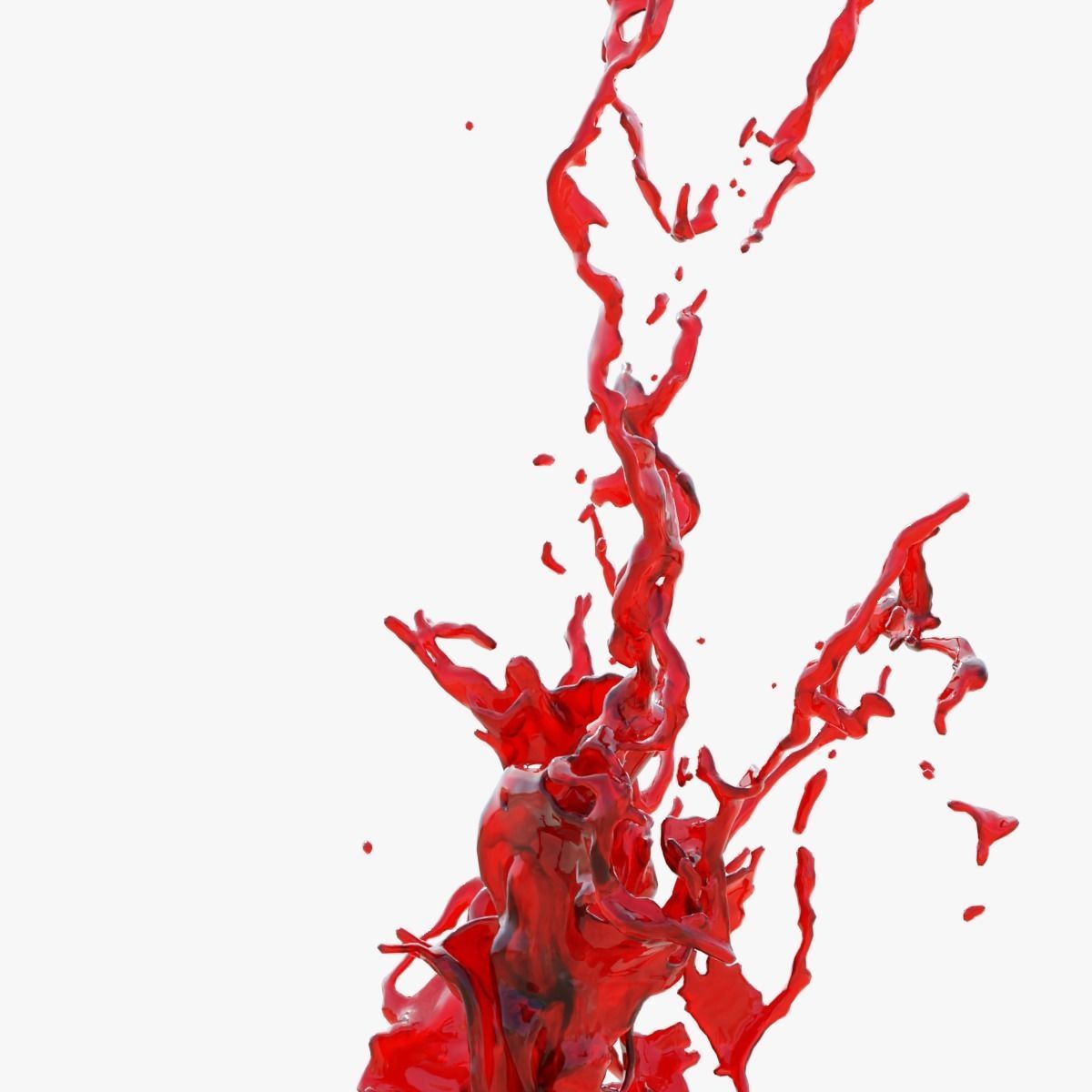 Animated Blood Splash SlowMo 10 vol 2 3D model_4