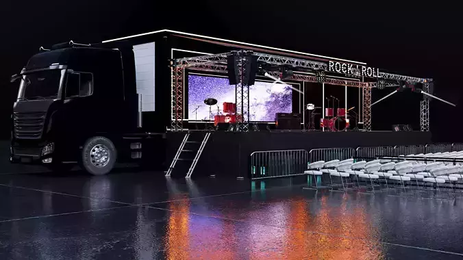 truck  stage bus 