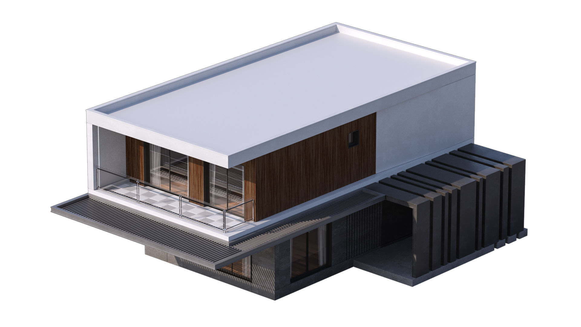 Modern Villa 2 3D model_13